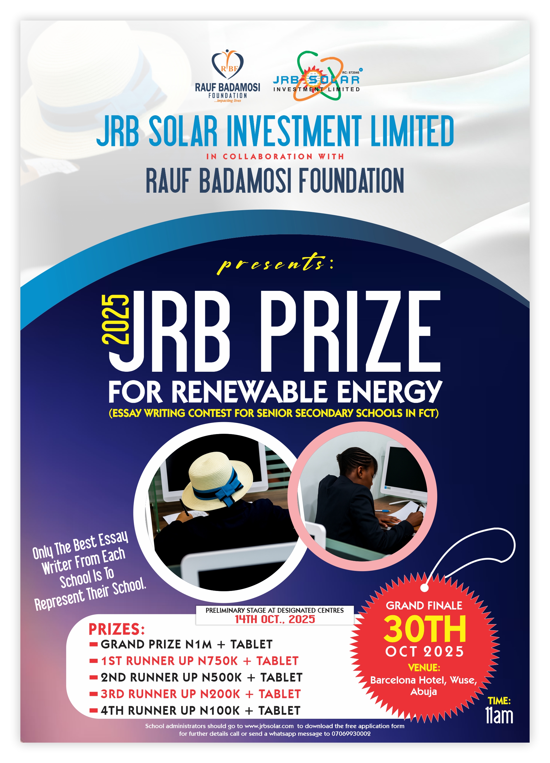 JRB Prize for Renewable Energy: Essay Writing Contest Season 2